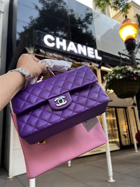 chanel purple bag 2022|Chanel bag price list 2022.